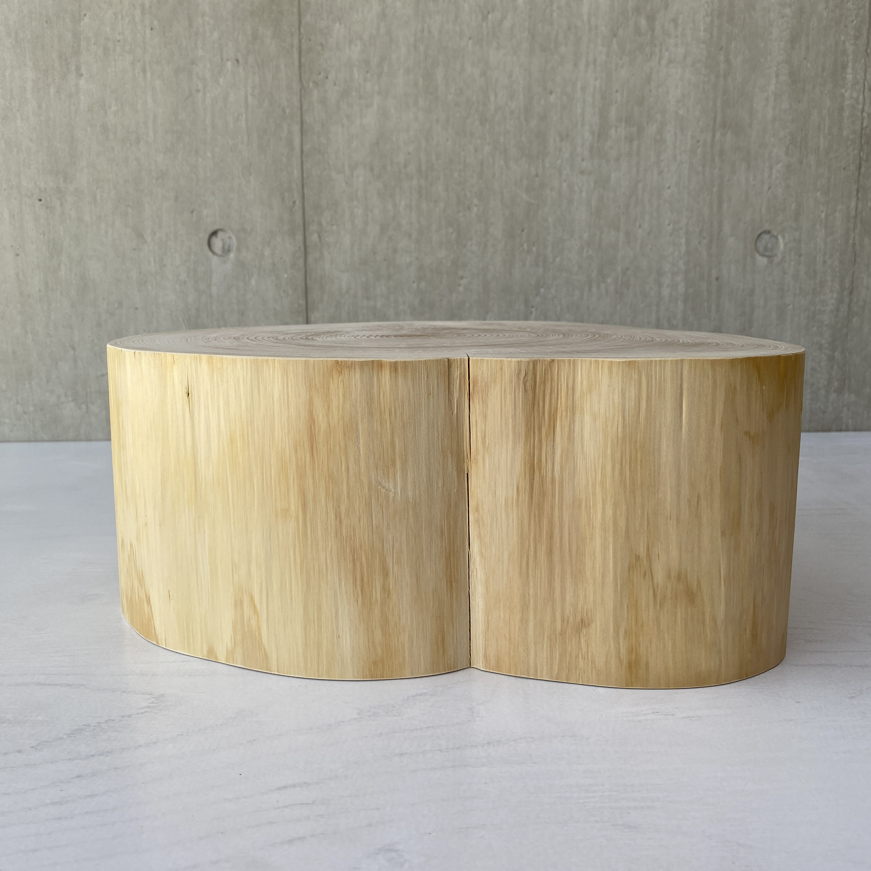 内祝い】 【ハート型ヒノキの切り株プレート】アクセサリー置き