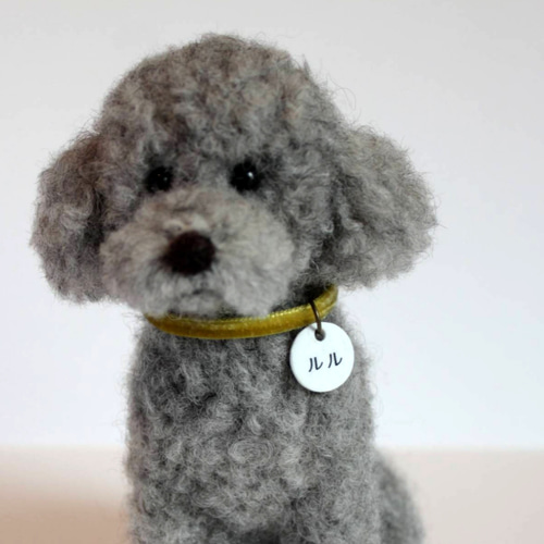 小さいけれどトイプードル（シルバー） 羊毛フェルト 森で逢えたら