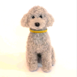 小さいけれどトイプードル（シルバー） 羊毛フェルト 森で逢えたら