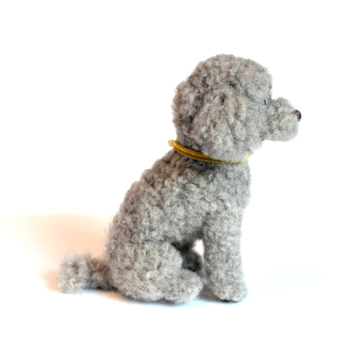小さいけれどトイプードル（シルバー） 羊毛フェルト 森で逢えたら