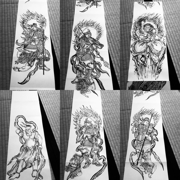期間限定‼︎水墨画似顔絵お描きします 水墨画御朱印お描きします イラスト JiNTAi/アート工房 通販 13219137