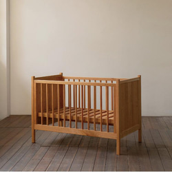 オーダーメイド 職人手作り 子供ベッド ベッドフレーム 家具 すのこ おうち時間 寝室 天然木 木目 無垢材 木工 LR 2枚目の画像