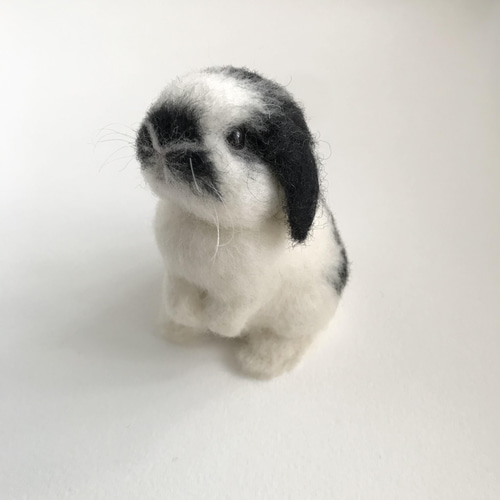 うさぎ 羊毛フェルト ロップイヤー ミニうさぎ ブロークン