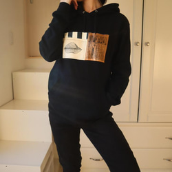 Art Sweatshirts-アートスウェットシャツー黒ー女性Mサイズ 8枚目の画像