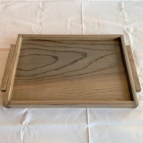 古材の小物入れ 木製カフェトレー 古材風 ハンドメイド GR お盆・トレイ R.tak 通販