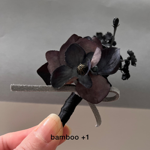 シックでカッコいいミニコサージュ・ブローチ 男女兼用 コサージュ