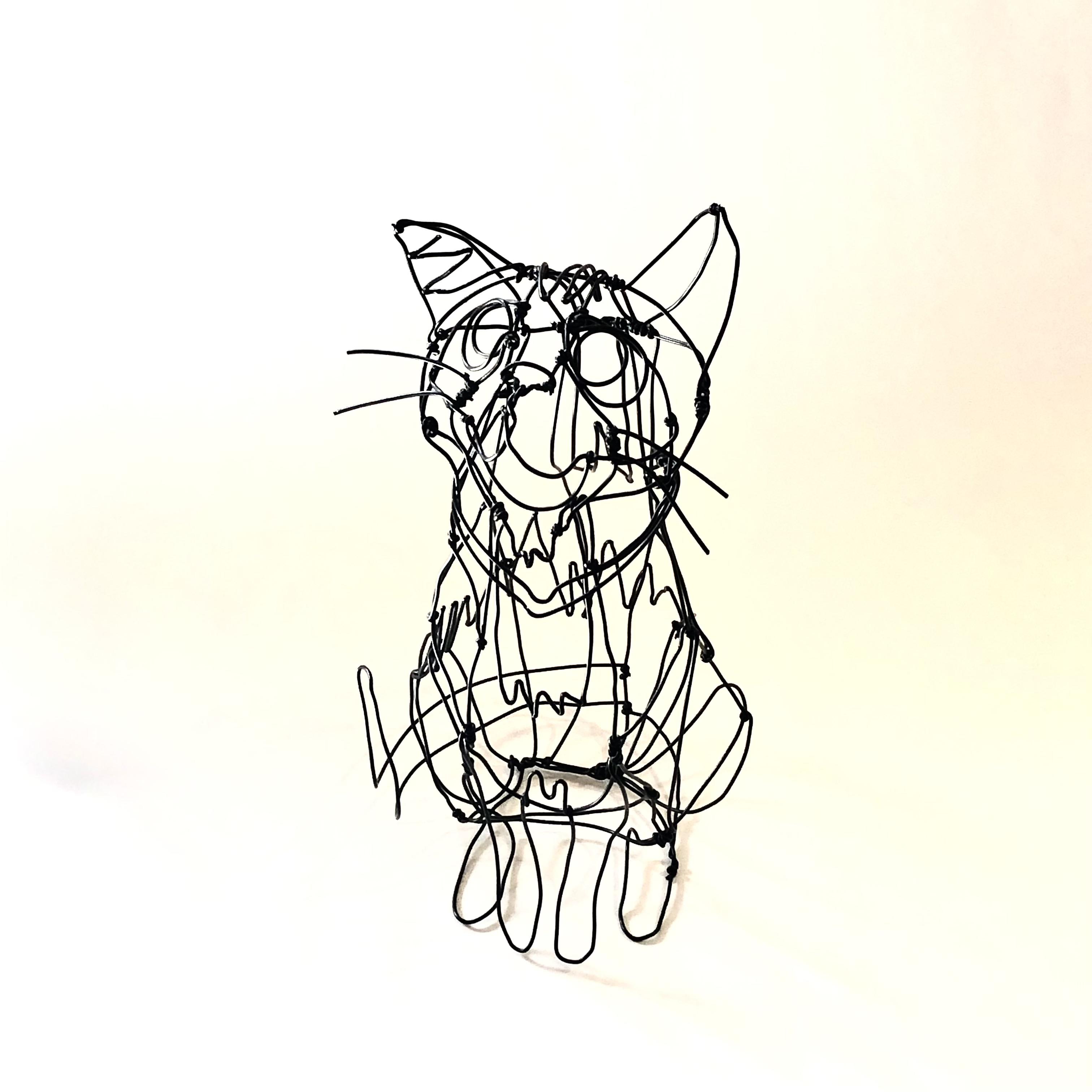送料無料】☆猫と鳥の一輪挿し☆おすまし猫 フラワースタンド