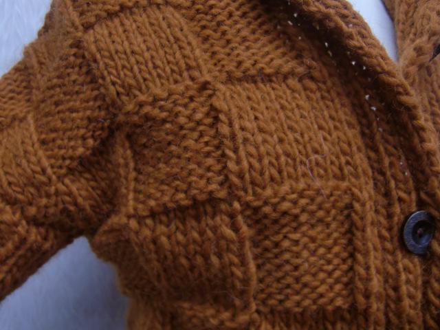 ★厚地ウールジャケットSサイズ　暖かいアイスランド輸入糸　1点物　送料無料★