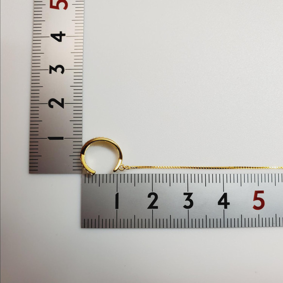 925 銀耳環和鍊式耳環組（2 種顏色可選），鑲嵌鋯石 第9張的照片