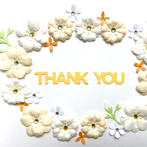 クラフトパンチパーツ》HAPPY BIRTHDAY、THANK YOU 花束セット③