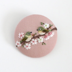 ひつじ 手刺繍ミニブローチ/ヘアゴム ブローチ Chalet de Pon 通販