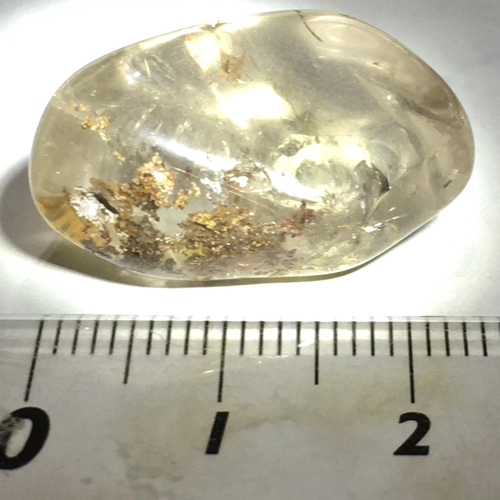 虹 ルチル 入り ガーデンクォーツル 約5cm ガーデンクォーツ ⭐️ 虹入り ルチル内包 タンブル 天然石 東洋占星術