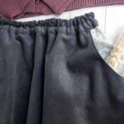 チャコールグレーの下ぶくれバルーンスカート 6枚目の画像