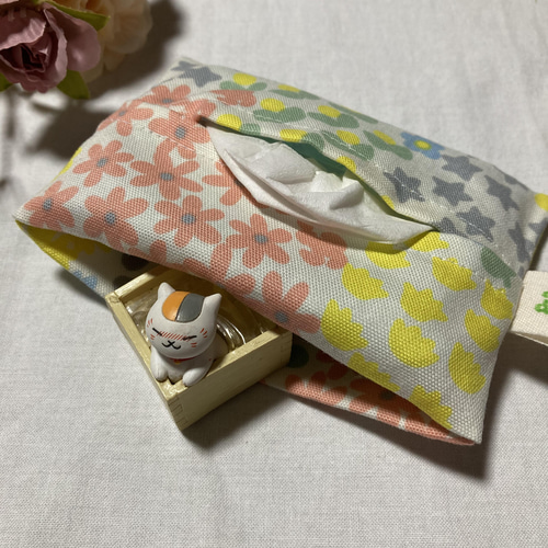ハンドメイド☆ファッション小物♡ティッシュペーパーカバー♡ K-11】手刺繍インコ BOXティッシュカバー | Rangeen Dhaaga