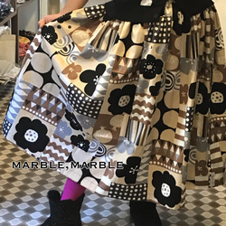北欧スカート　大人スカート　ギャザースカート　レディーススカート　ふんわりスカート 2枚目の画像