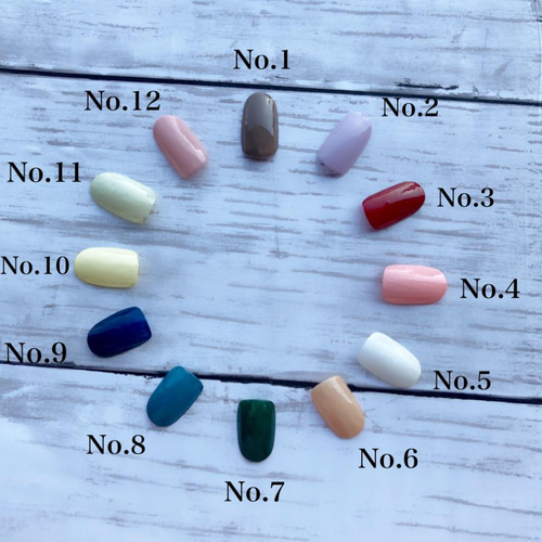 ネイルチップ 〜単色 No.47 Milky BLUE グラデーション〜 ネイル