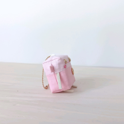 ロボchi7号 マスコット┃ロボット ぬいぐるみチャーム ピンク