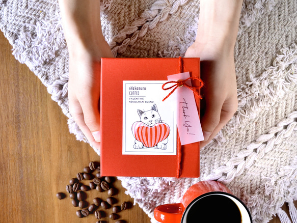 【バレンタイン限定】猫のコーヒーギフトBOX(ドリップバッグ5袋入り)【コーヒーの種類が選べる】自家焙煎珈琲/プチギフト 20枚目の画像