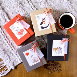 【バレンタイン限定】猫のコーヒーギフトBOX(ドリップバッグ5袋入り)【コーヒーの種類が選べる】自家焙煎珈琲/プチギフト 16枚目の画像