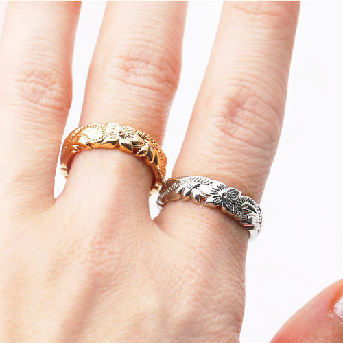 ハワイアンジュエリー◎14K指輪◎プルメリア◎１３号 ハワイアンジュエリー ハワイアンジュエリー プルメリア リング TMR1367