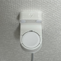 【充電ケーブル固定】ピンが見えない Apple Watch 壁掛け充電スタンド（ループ系バンド対応） 9枚目の画像