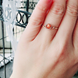 送料無料✨14KGFストロベリークォーツリング✨淡い色✨ナチュラル