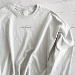 選べる２色セット：ラインストーン付きロングスリーブTシャツ”in Love" 9枚目の画像