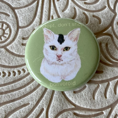 bonvoroidアート『猫のミニミニ缶バッジ』2個セット ピンバッチ bonvoroidアート『猫のミニミニ缶バッジ』2個セット ピンバッチ