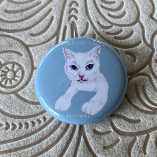 bonvoroidアート『猫のミニミニ缶バッジ』2個セット ピンバッチ bonvoroidアート『猫のミニミニ缶バッジ』2個セット ピンバッチ