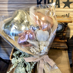 ※在庫限り※【花束バルーンブーケL】手持ちバルーン　花束　結婚式　謝恩会　卒業　卒園　お祝い 1枚目の画像