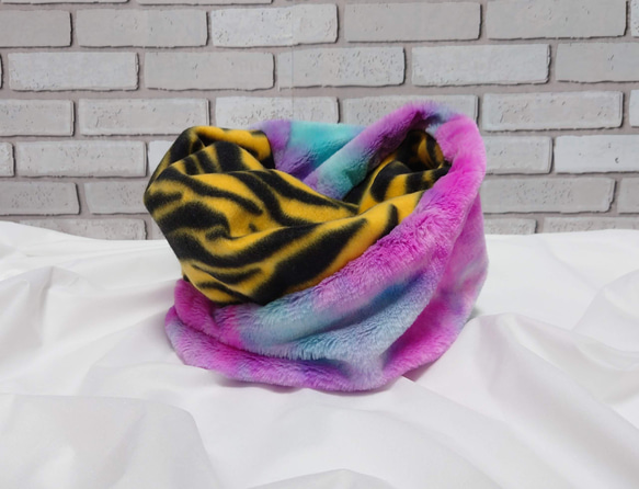 ポコポコWガーゼの2重巻きスヌード◇ハンドメイド ガーゼスヌード