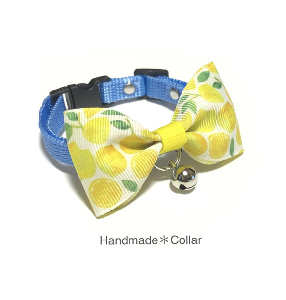 爽やか♪ フレッシュ！レモン首輪 猫ちゃん ワンちゃん リード・首輪  