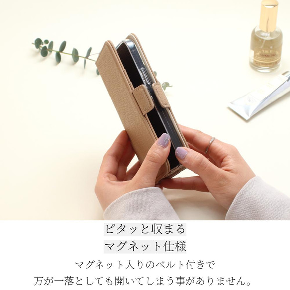 手帳型 iphoneケース おしゃれ iphone13 12 pro シンプル SE スマホケース クリア くすみカラー 8枚目の画像