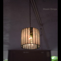 lchuang様ご注文２【送料無料】Moon Drops Lamp　【24面体 ３カ所に色】（ペンダントタイプ　L） 2枚目の画像