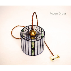 lchuang様ご注文２【送料無料】Moon Drops Lamp　【24面体 ３カ所に色】（ペンダントタイプ　L） 4枚目の画像