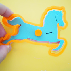 メリーゴーランド【木馬】3dプリンタークッキー型 4枚目の画像