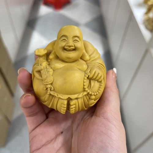 極上品 布袋様 七福神 置物 木彫仏像 仏教美術品 彫刻 美桜 通販