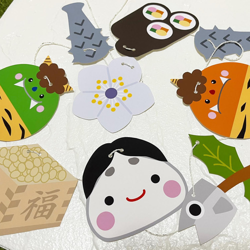 節分ガーランド鬼に金棒 ガーランド A.GO 通販 13225805｜Creema