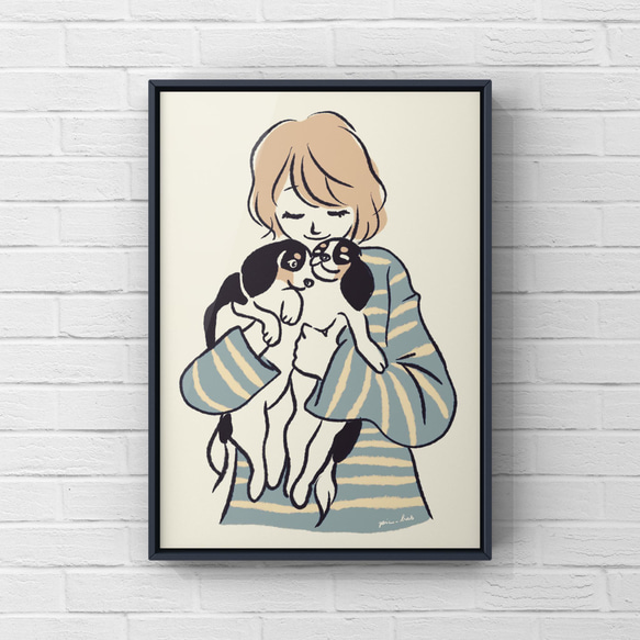 キャバリア【パピー】A4ポスター　犬　ペット　うちの子 3枚目の画像