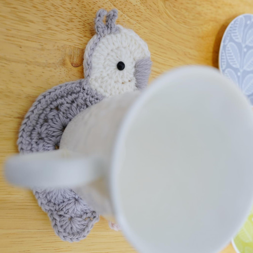 受注制作】ハートフルなインココースター オカメインコ セキセイインコ