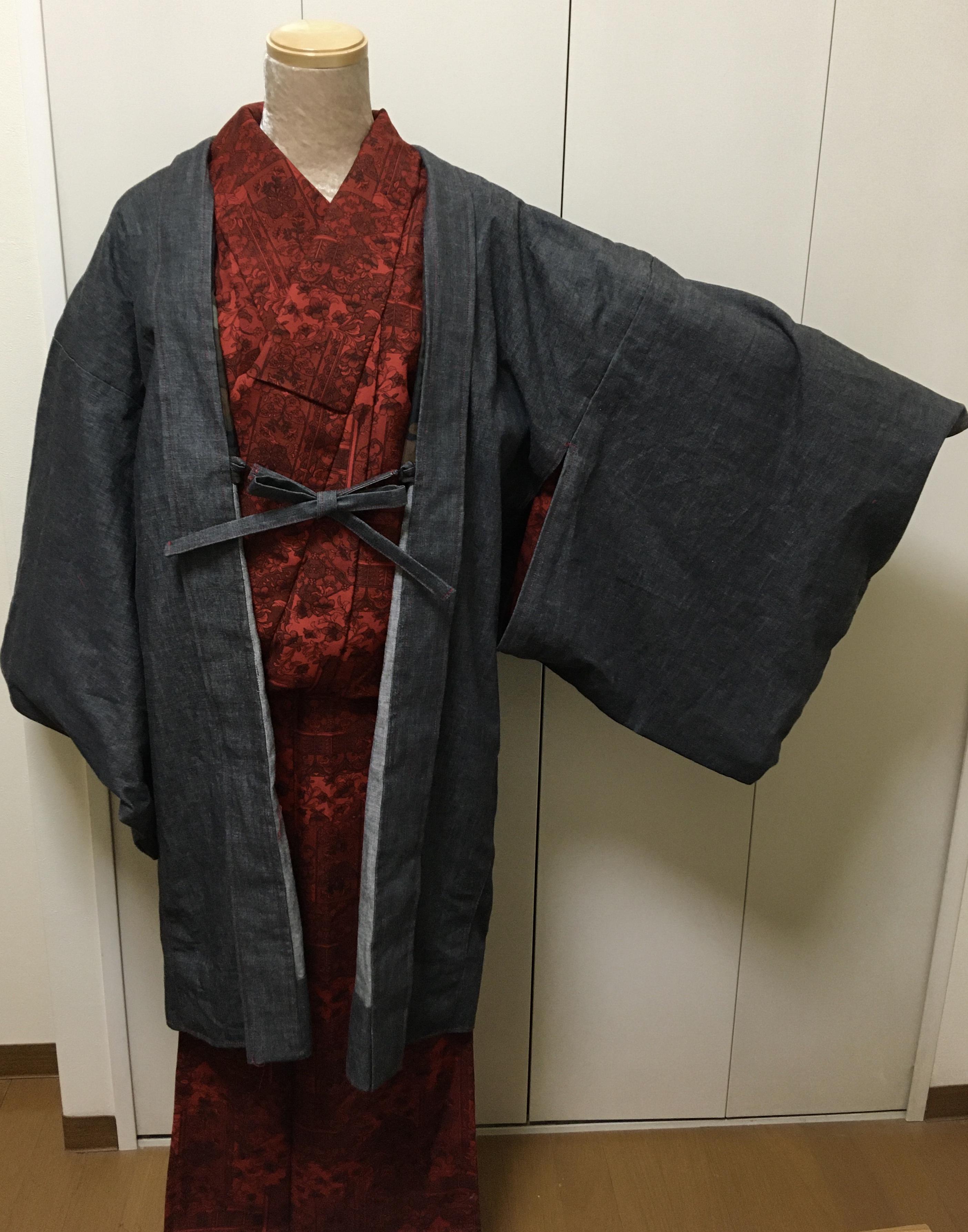 お好みの生地で普段着の長羽織をお仕立て承ります。 着物 着物姿ゆう