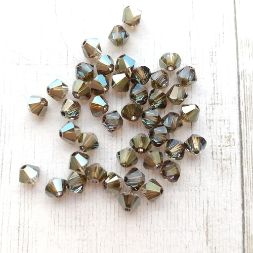 4mm 30個】スワロフスキー #5328（クリスタルブロンズシェイド 