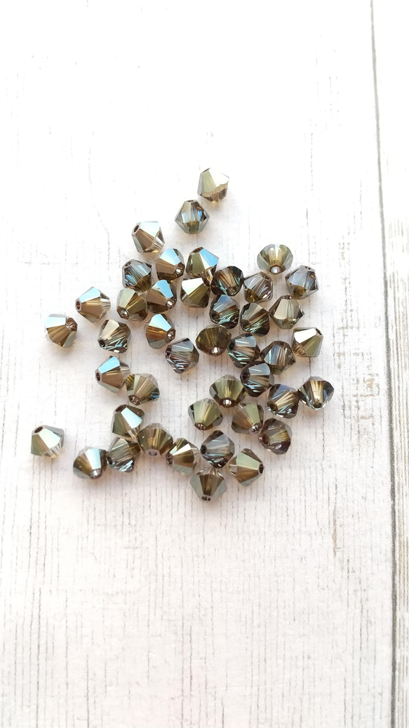 4mm 30個】スワロフスキー #5328（クリスタルブロンズシェイド 