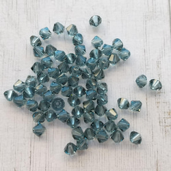 端渓石 4mm 30個】スワロフスキー #5328（インディアンサファイア) ビジュー