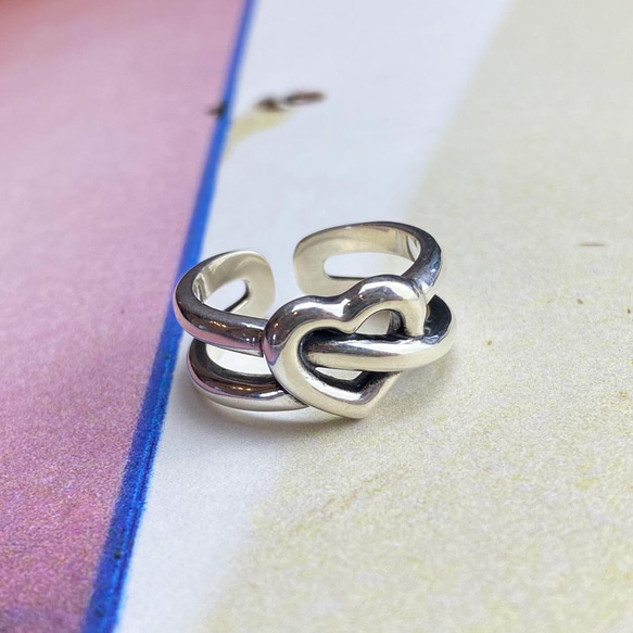 frank and easy ハートリング　silver925 10k frank and easy ハートリング silver925 10k frank and easy silver x