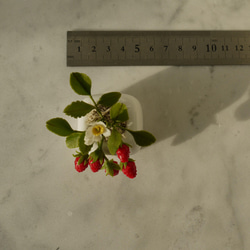 【ミニチュアグリーンと花のset②】樹脂粘土 6枚目の画像