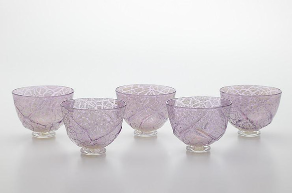 冷茶グラス・紫 (5客) 1枚目の画像