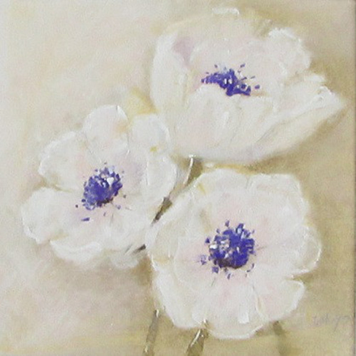 額装　アネモネぱすてる　水彩画　原画 水彩画 原画 アネモネ ぱすてる （透明水彩画【アネモネ】原画
