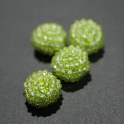 14mm 1個 超レア 高品質 ペリドット 天然石カット 天然石ビーズ 