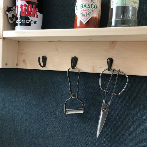 送料無料】 ウォールシェルフ オーガナイザー 65cm 75cm ブラウン